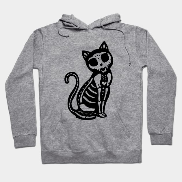 Macabre Cat Hoodie by Vincent Trinidad Art